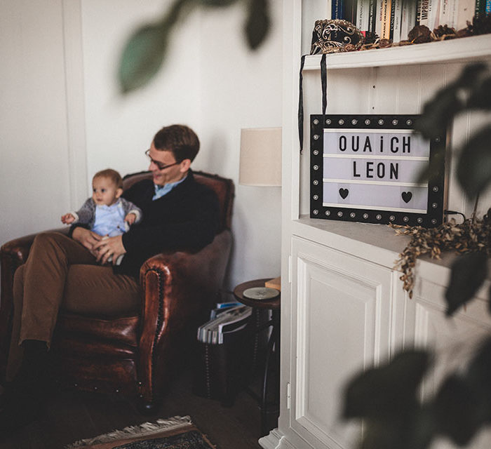 Reportage famille à domicile.