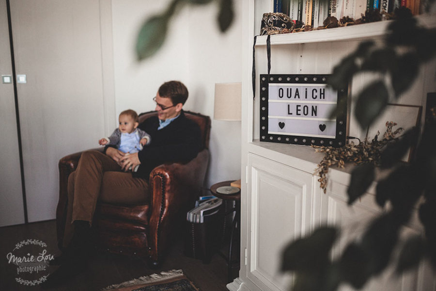 Reportage famille à domicile.